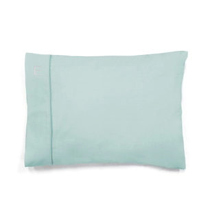 Fronha com Vivo Aplicado Toque de Cetim Percal 180 Fios 100% Algodão Monograma E