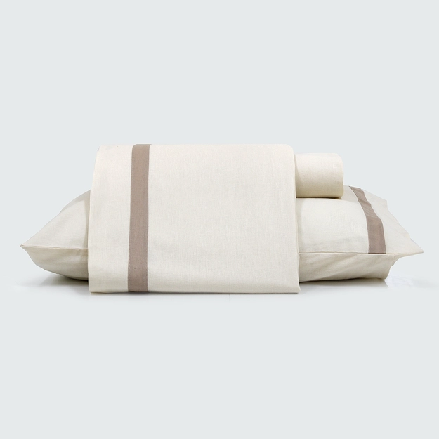Jogo de Lençol Pre Lavado Cotton Linen Puglia