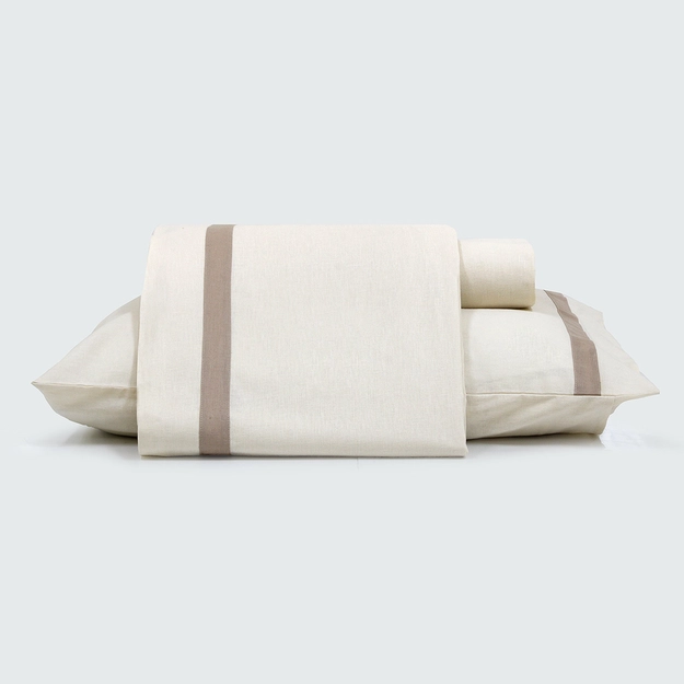 Jogo de Lençol Pre Lavado Cotton Linen Puglia
