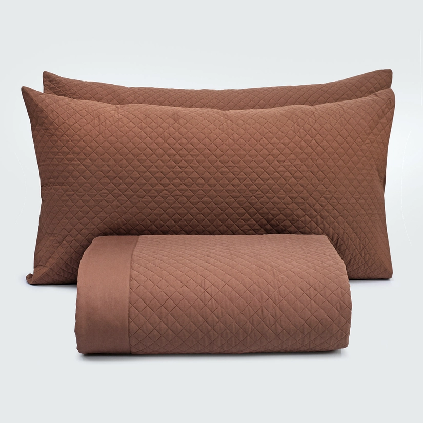 Kit Colcha Micromatelassê Pádua