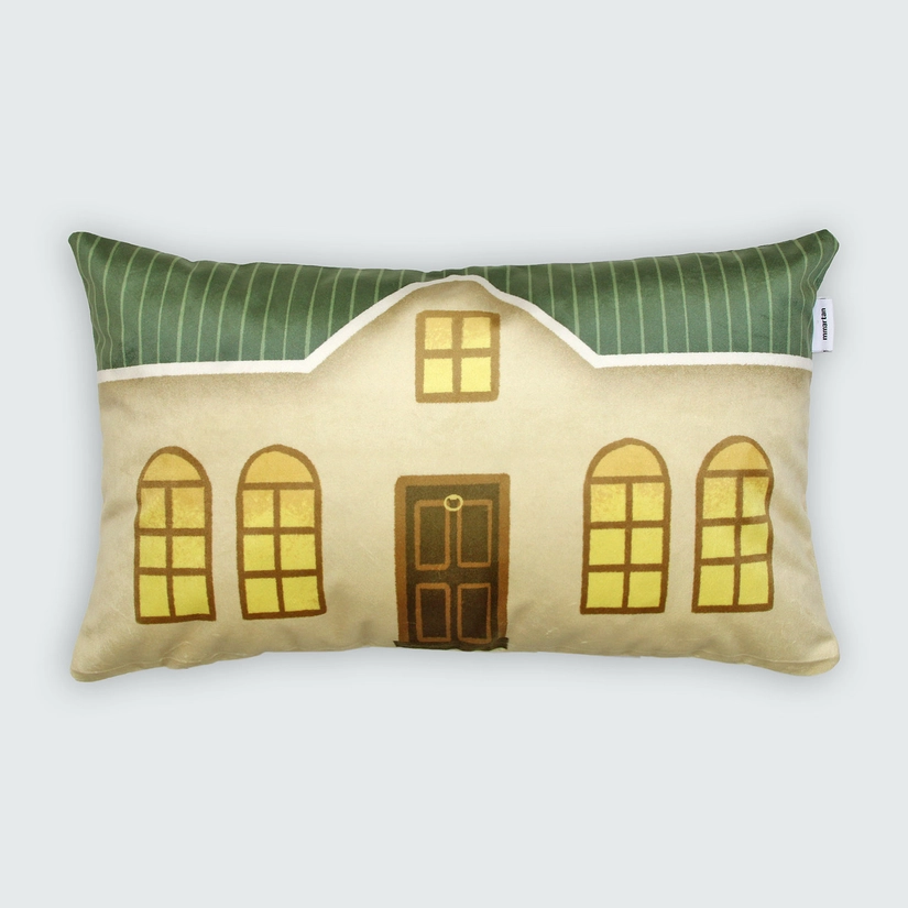 Capa de Almofada Aveludada Little Home 50cm x 30cm