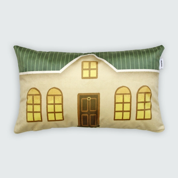 Capa de Almofada Aveludada Little Home 50cm x 30cm