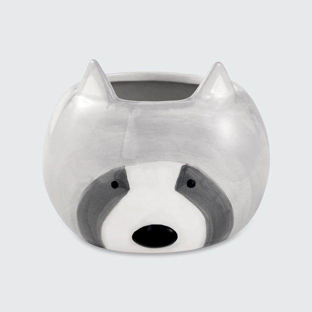 Cachepot em Cerâmica Raccoon