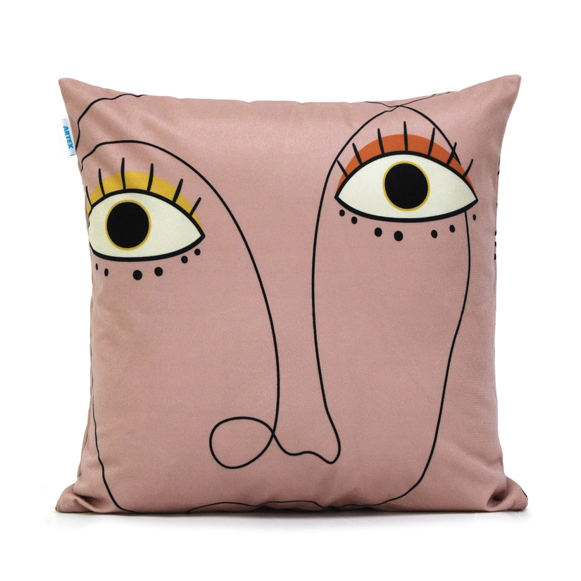 Capa de Almofada Aveludada Amuleto 43cm x 43cm