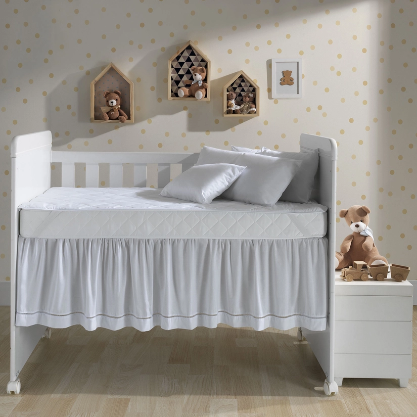 Saia para Cama Box Percal Baby