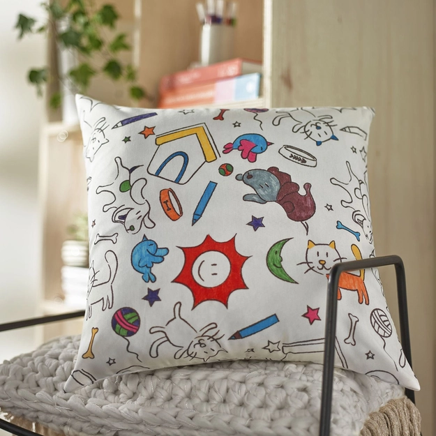 Capa de Almofada Infantil Colorito .