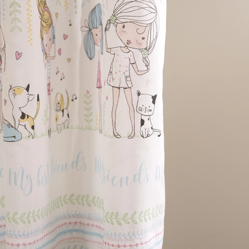 Cortina Curta Londres Infantil Friends