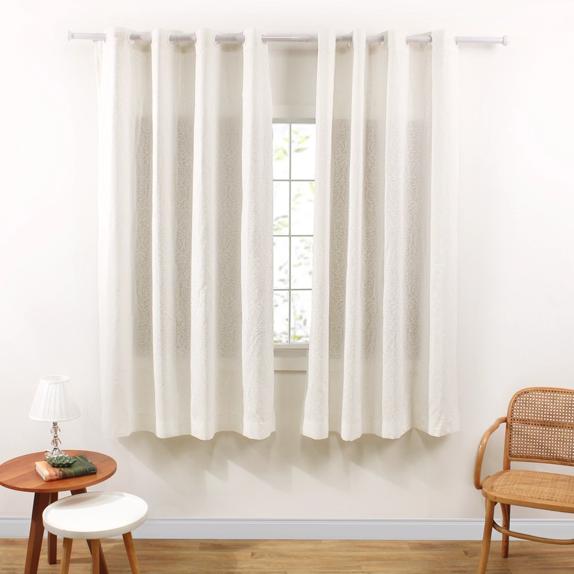 Cortina Curta Jacquard Londres Sarah