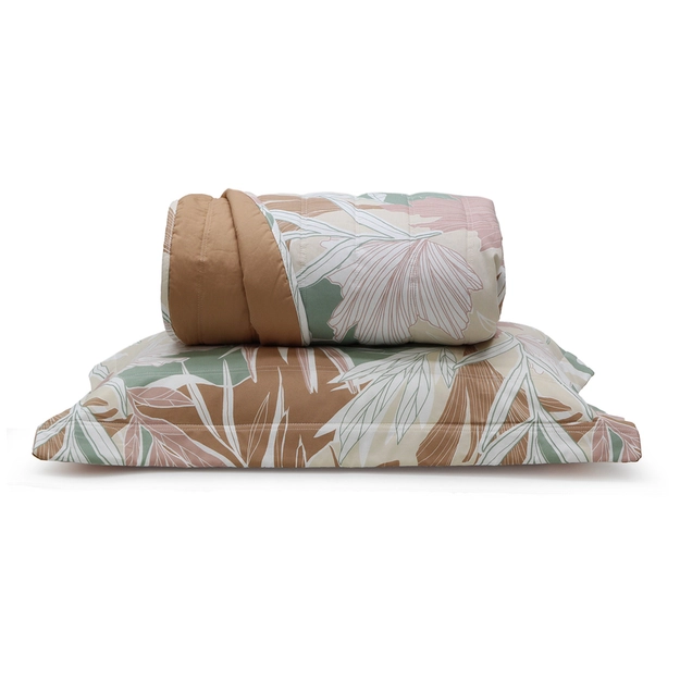 Kit Colcha Percal Matelassê Dupla Face Oasis