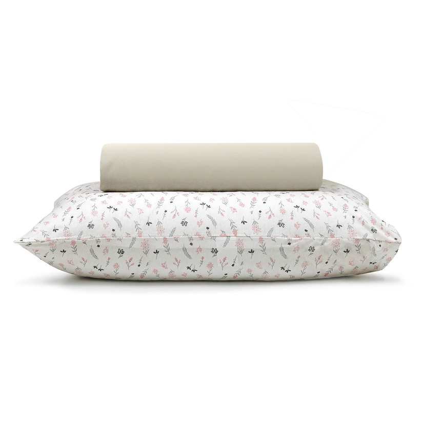 Lençol com Elástico + Fronha Malha 100% Algodão Campestre