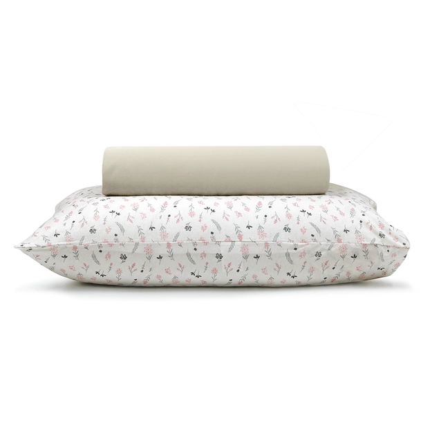 Lençol com Elástico + Fronha Malha 100% Algodão Campestre