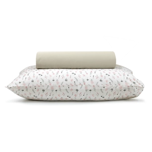 Lençol com Elástico + Fronha Malha 100% Algodão Campestre