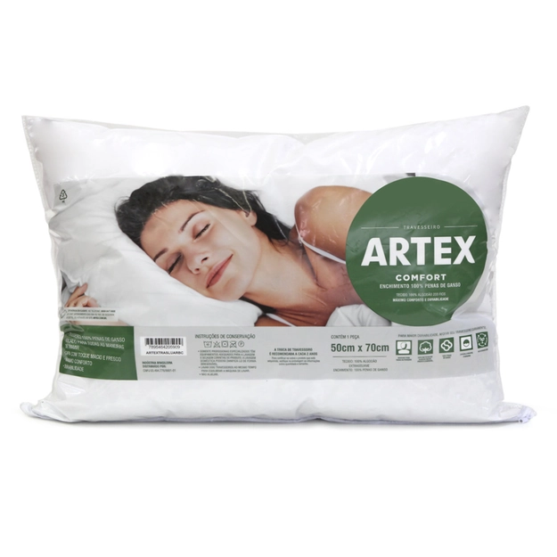 Travesseiro Penas de Ganso Extra Macio Comfort