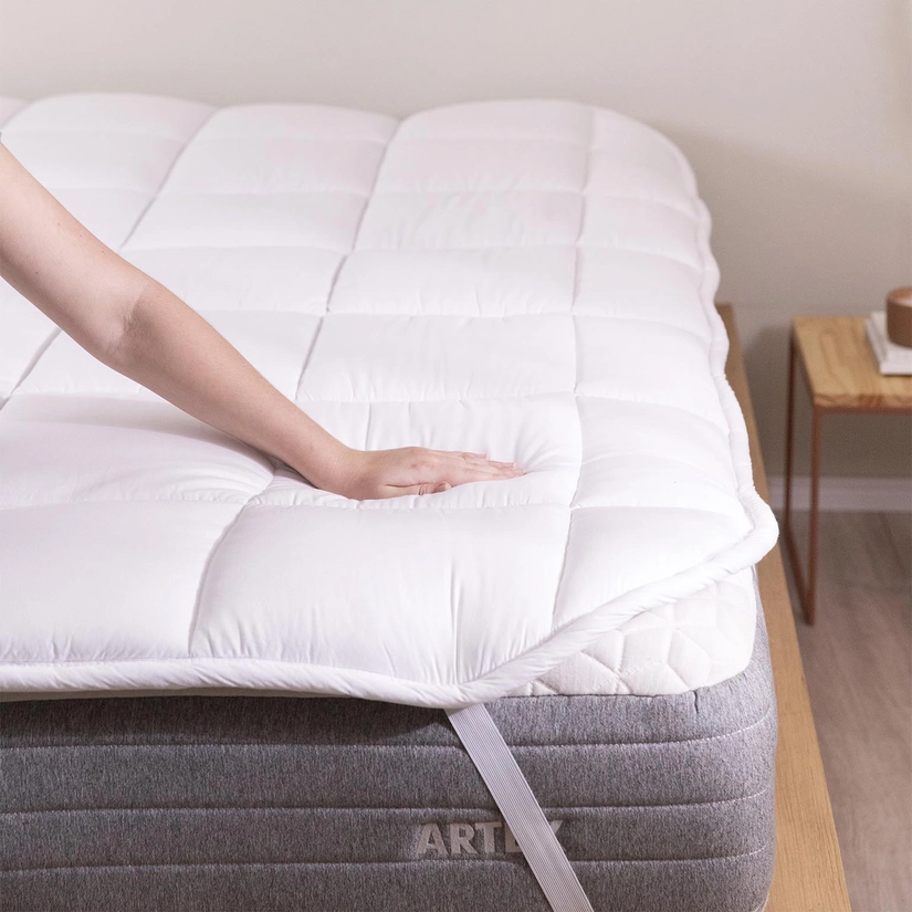 Pillow Top Percal Fibra Siliconizada Aconchego