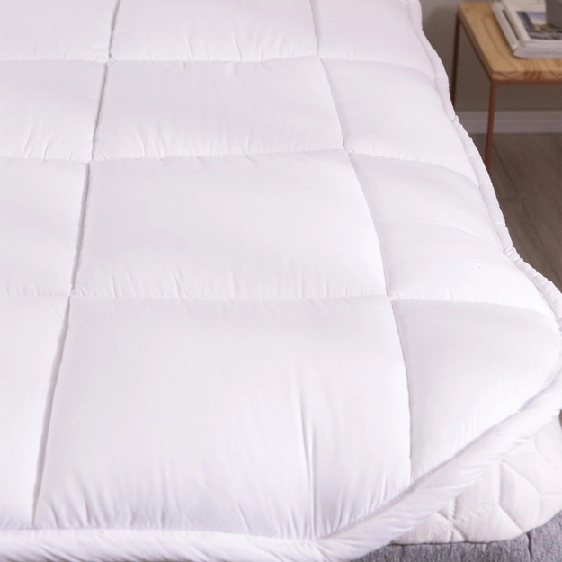 Pillow Top Percal Fibra Siliconizada Aconchego