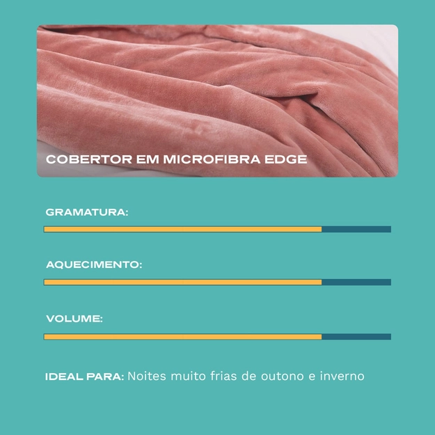 Cobertor em Microfibra Edge