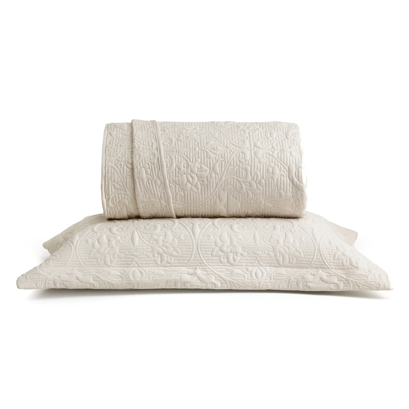 Kit Colcha Microfibra Arabesco