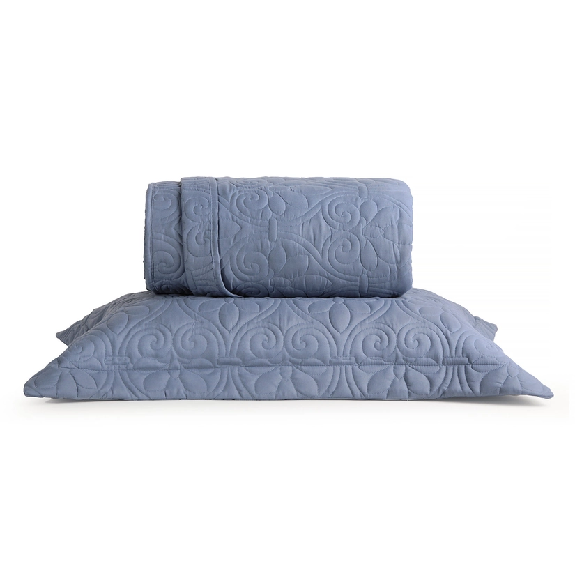 Kit Colcha Microfibra Matelassê Jacarta