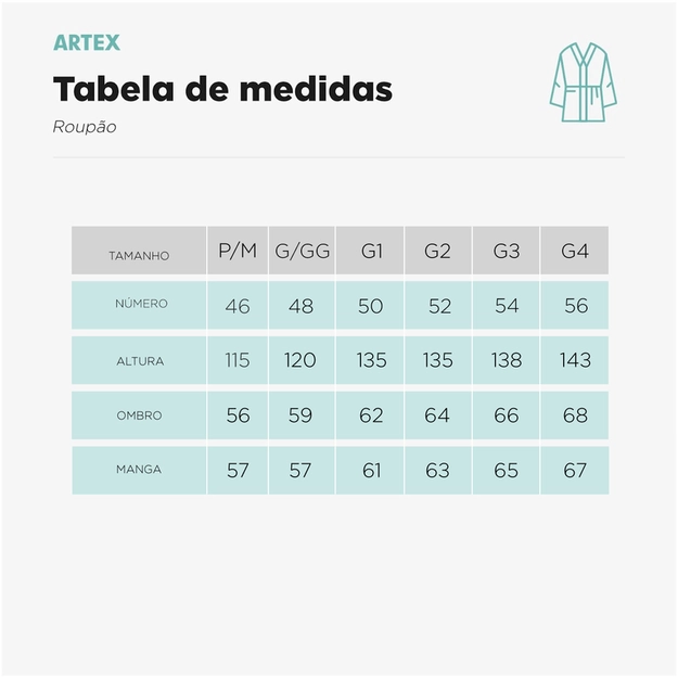 Roupão 100% Algodão Plural