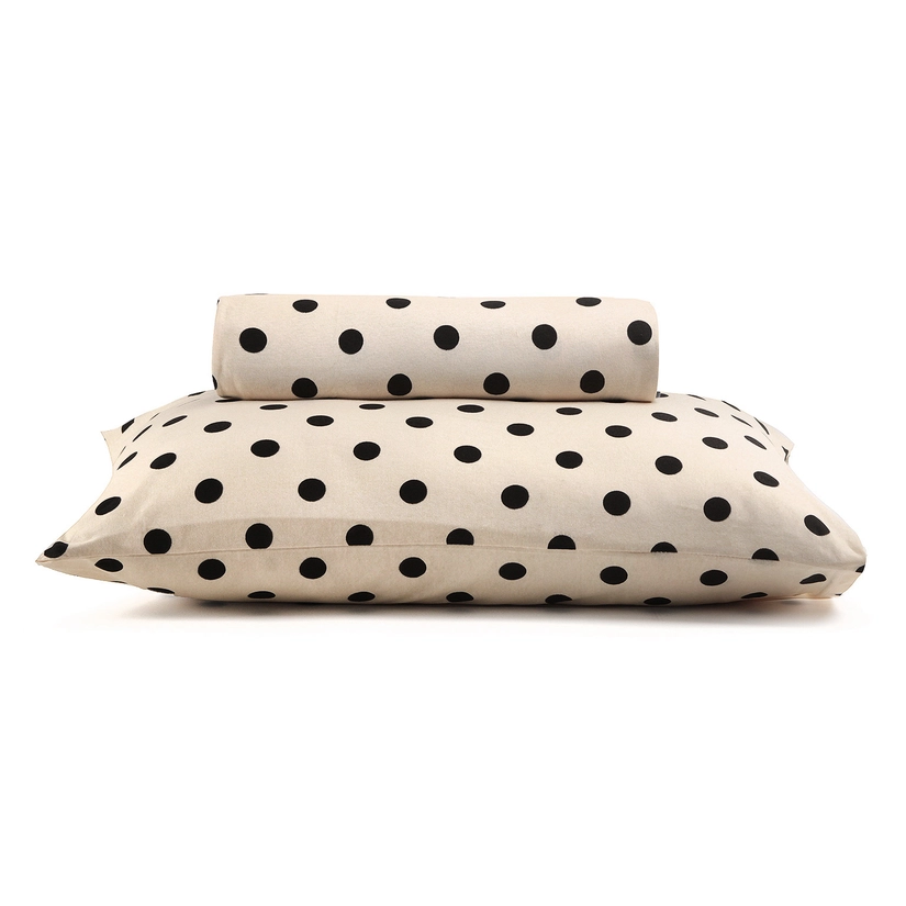 Lençol com Elástico + Fronha Malha 100% Algodão Polka