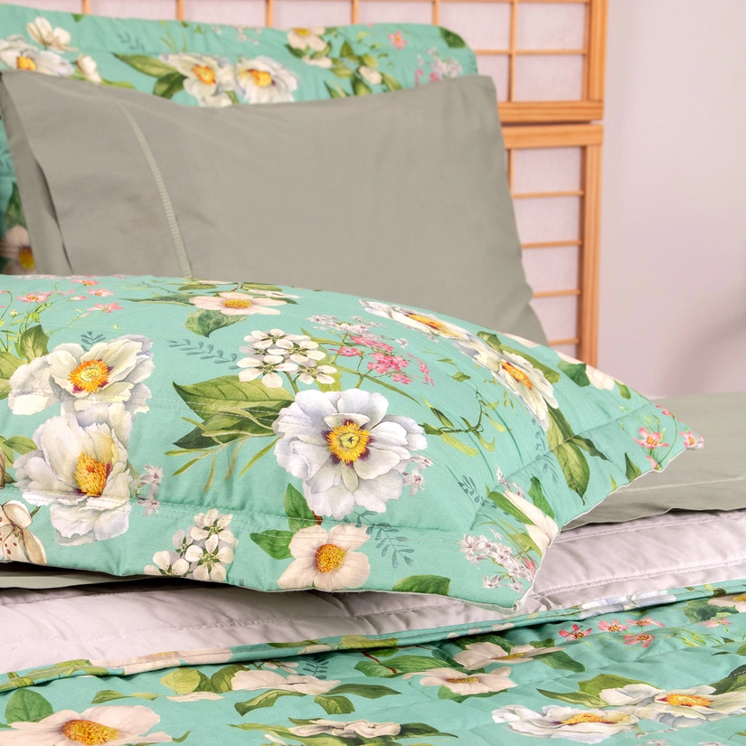 Kit Colcha Percal Rosedal