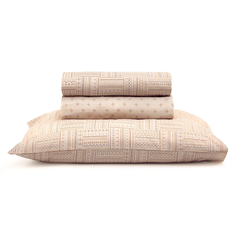Jogo de Lençol Percal 100% Algodão Moçambique