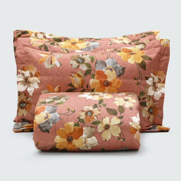 Kit Colcha Acetinado Matelassê Blossom