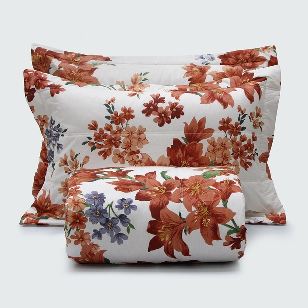 Kit Colcha Matelassê Percal Serena