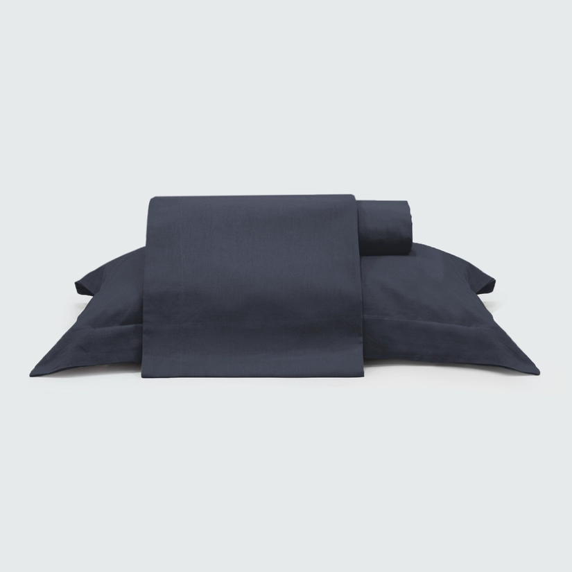 Jogo de Lençol Pré Lavado Cotton Linen Santorini