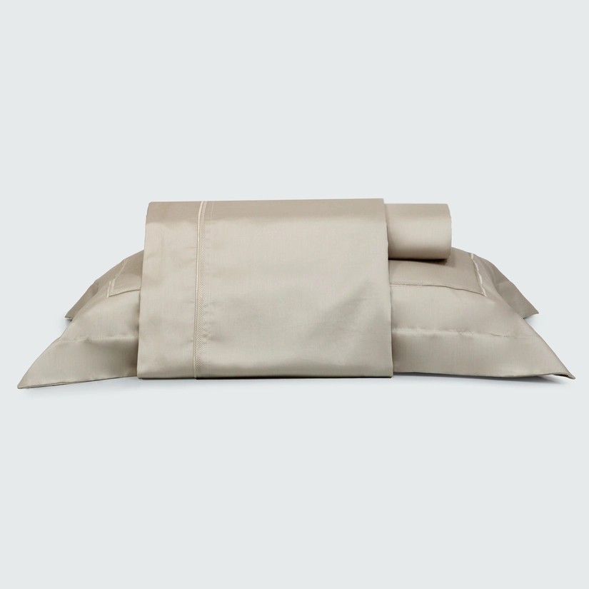 Jogo de Lençol Bordado Cetim 300 Fios 100% Algodão Easy Mix