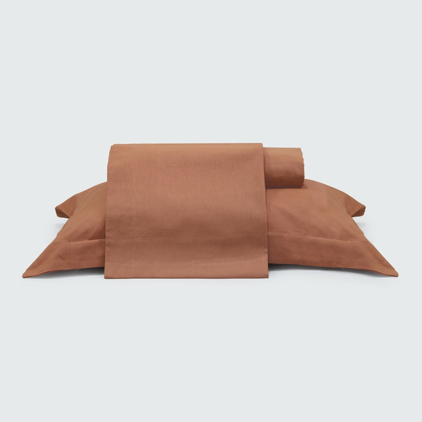 Jogo de Lençol Pré Lavado Cotton Linen Santorini
