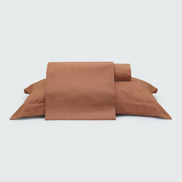 Jogo de Lençol Pré Lavado Cotton Linen Santorini