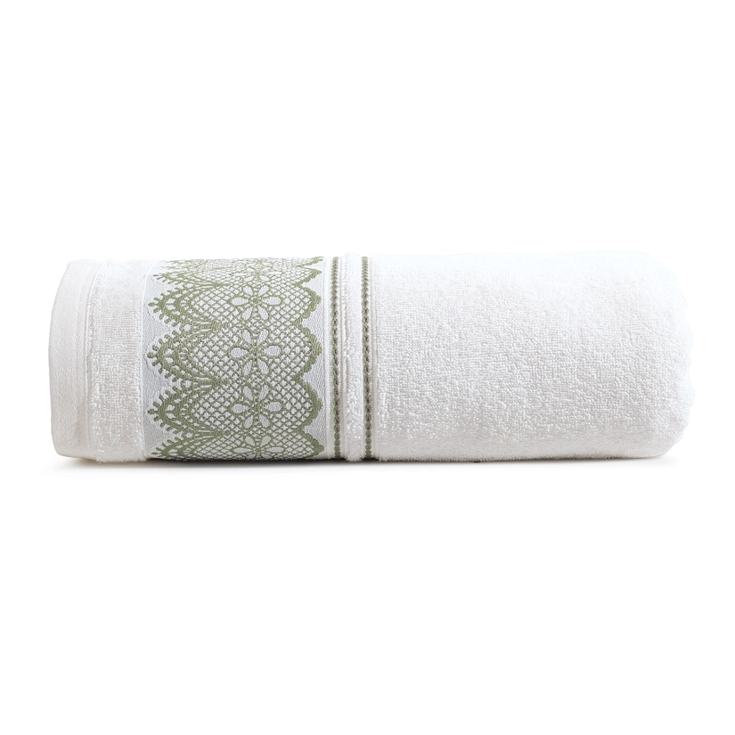 Toalha Fio Penteado 100% Algodão Blanc
