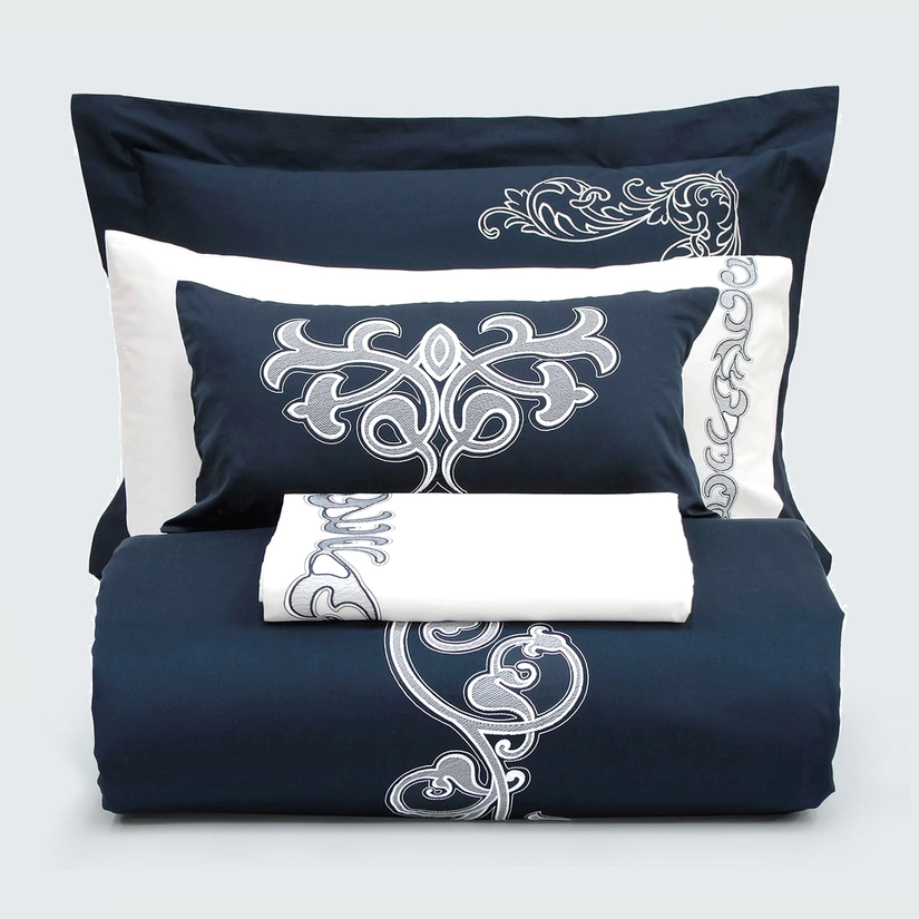 Kit Cama Percal Premium Garden Blue