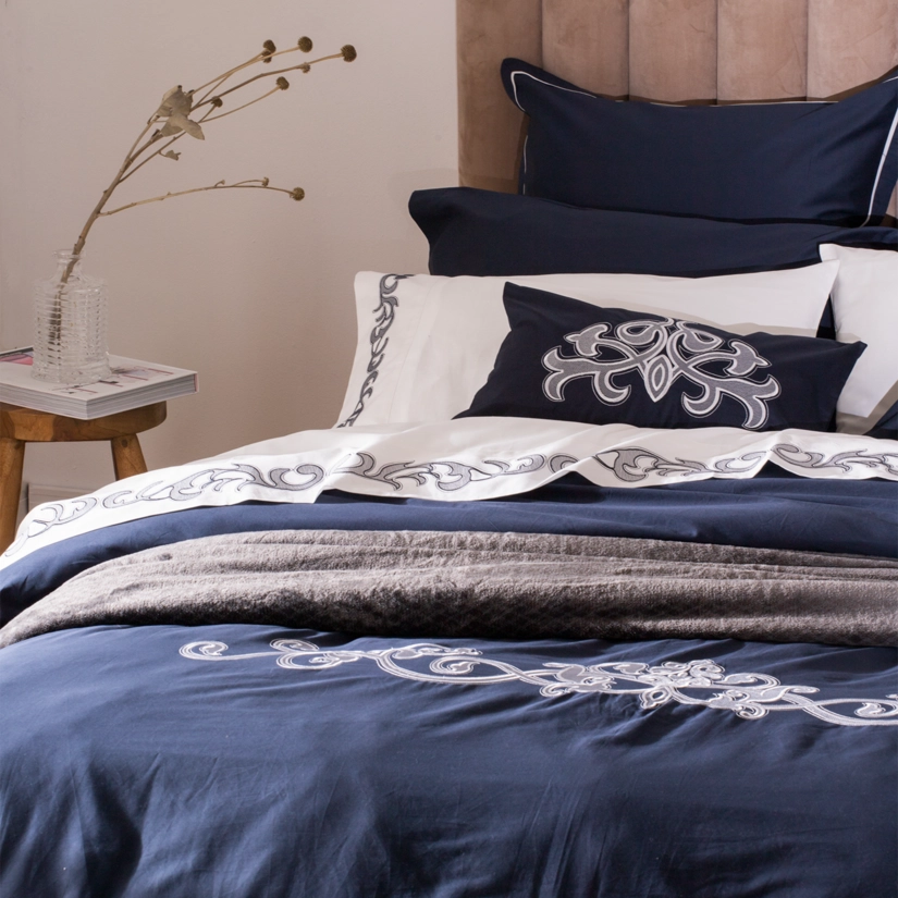 Kit Cama Percal Premium Garden Blue