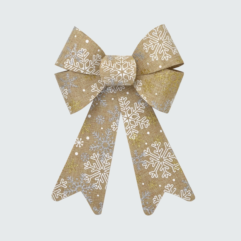 Laço Natalino Decorativo Snowflake
