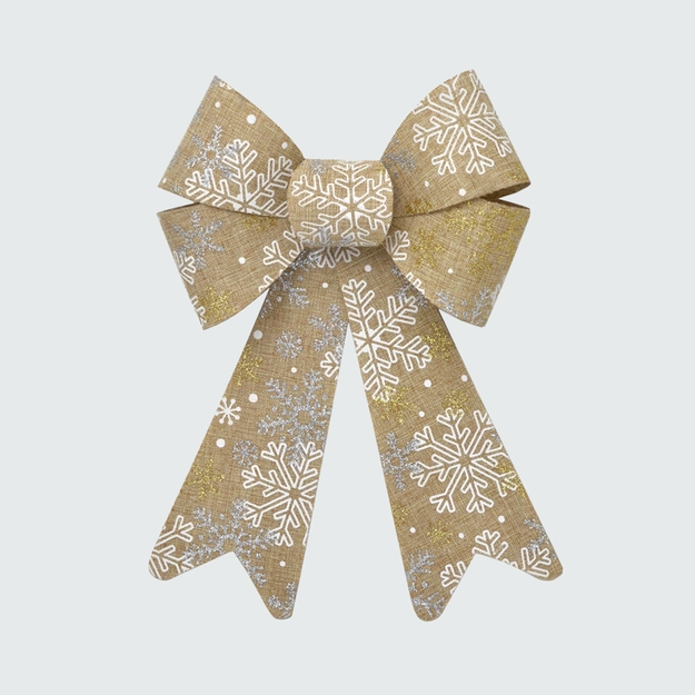 Laço Natalino Decorativo Snowflake