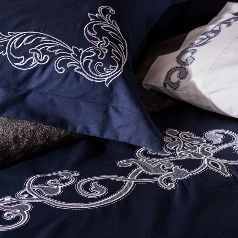 Kit Cama Percal Premium Garden Blue