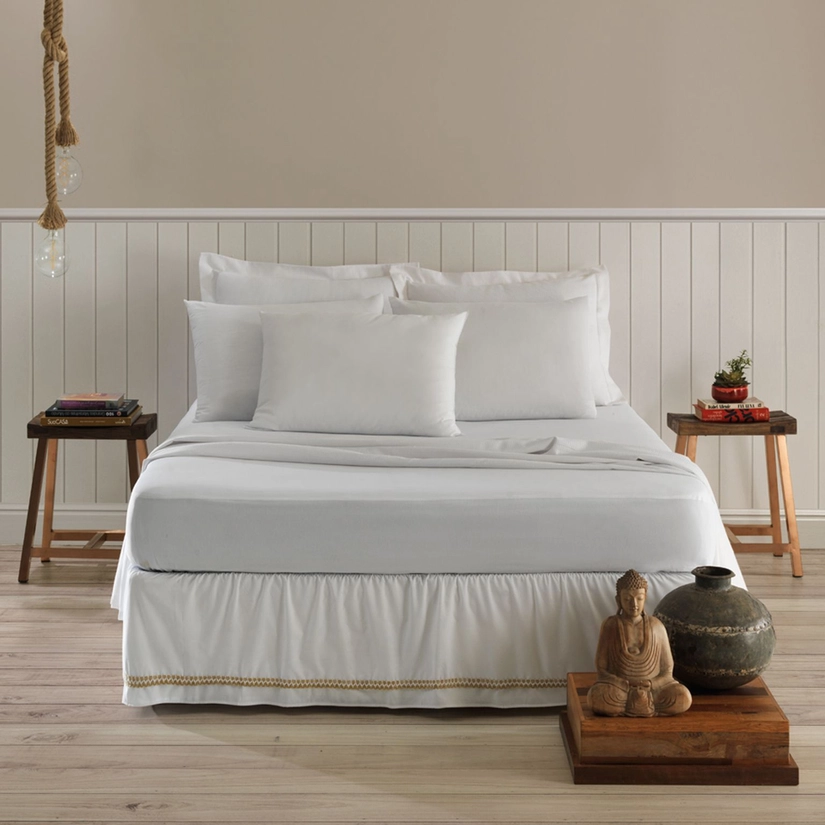 Saia para Cama Box Percal Atelier