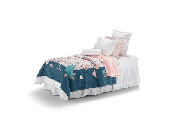 Saia para Cama Box Percal Louise