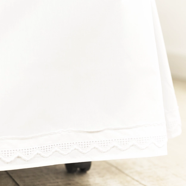 Saia para Cama Box Piquet com Bordado Inglês Complements