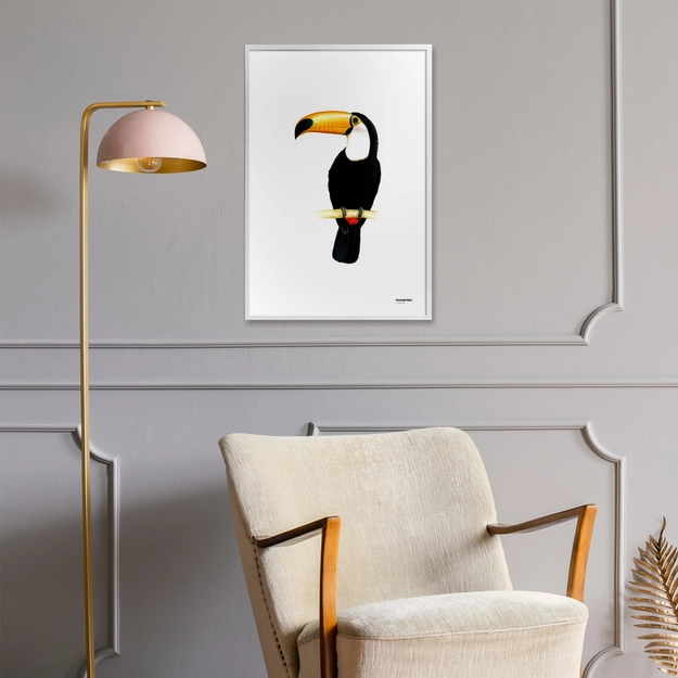 Quadro em Vidro com Moldura Tucano