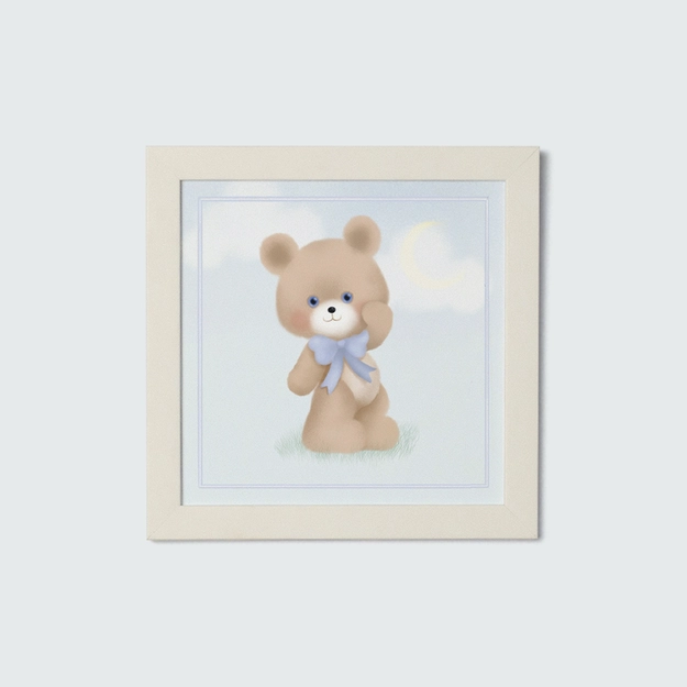 Quadro com Moldura e Vidro Bear