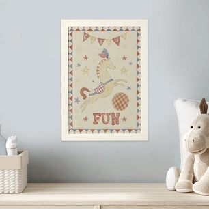 Quadro com Moldura e Vidro Fun