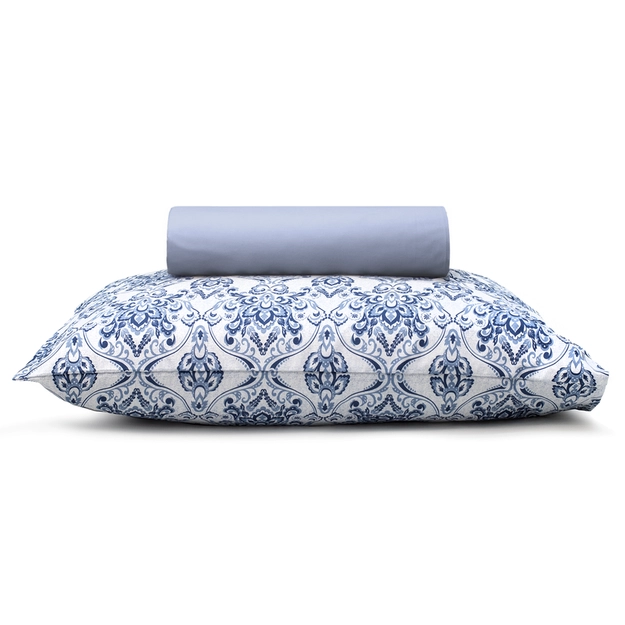 Lençol com Elástico + Fronha Micro Percal Toque de Seda Wilma