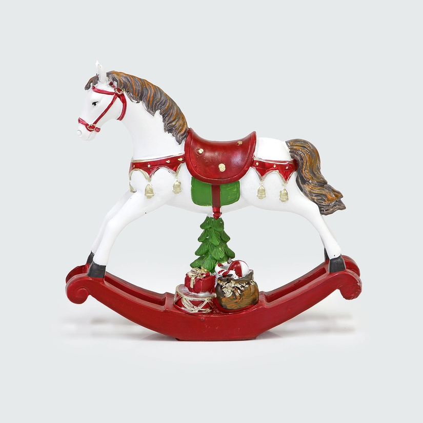 Cavalo de Balanço Natalino Xmas