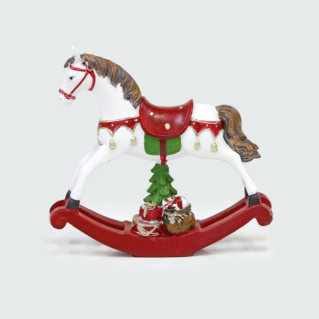 Cavalo de Balanço Natalino Xmas