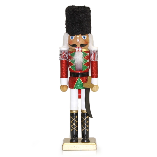 Boneco Quebra-Nozes em Madeira Capitão