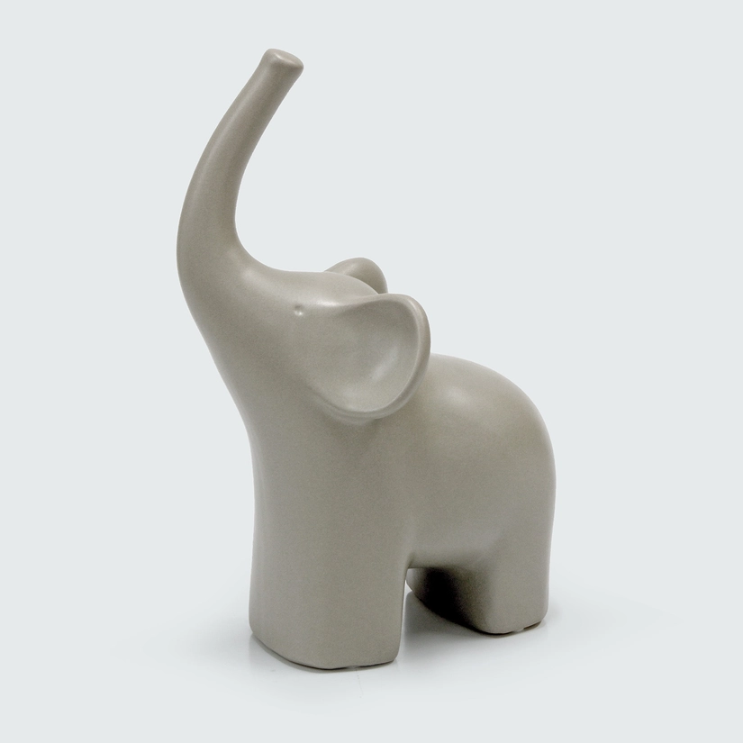 Elefante Decorativo em Cerâmica Avorio