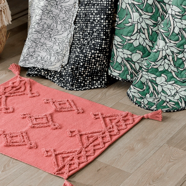 Tapete Antiderrapante Jacquard Tassel